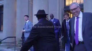 Michael Jordan leaves the Charlotte federal courthouse after testifying in NASCAR antitrust case