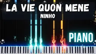La vie qu&rsquo;on m&egrave;ne Piano Tutorial Ninho | Easy Sheet Music & Piano Cover