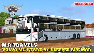 DOWNLOAD M.R.TRAVELS LIVERY FOR VOLVO MG STARZ AC SLEEPER BUS MOD FOR [BUSSID V3.7.1] #bussidmods