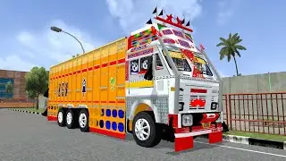 New livery released 🥳 download now 😎 Tata 3523c truck mod. 😊 Bussid 🚐