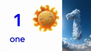 Learn Number 1 | One Bright Sun | Numbers for Kids | Educational Video for Toddlers | Fun Rhyme