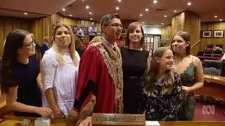 Emotional scenes as Andrew Antoniolli sworn in as new Ipswich mayor