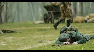 Re-enactor Dressed As German Wehrmacht Soldier Lies Slain In Reconstruction Of Battles World War Ii