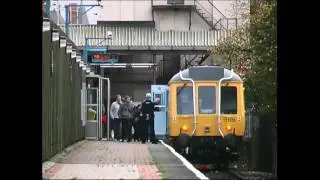 Cardiff Bay Station with 121302 in 2006; now at Wensleydale Railway.