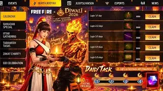 Diwali Event Free Rewards 💥🔥 | diwali magic cube store update | free fire new event | ff new event