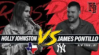 Holly Johnston (Austin) vs James Pontillo (New York) | Roast Battle League @ Comedy Mothership