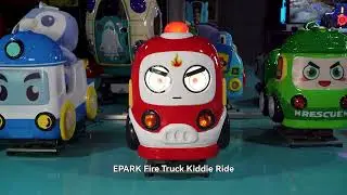 EPARK Fire Truck Small Children Electric Swing Car Game Machine Coin Operated Games Kiddie Ride