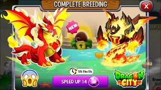 Dragon City: High Risen Flame Dragon vs Flame Titan Dragon [EXCLUSIVE BREEDING] 😱