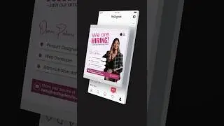 Hiring Social Media Post Design Tutorial In Canva | Canva Creator || Rajesh