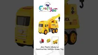 Abs Plastic Material Construction Vehicle Crane Toy