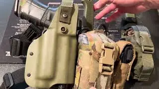 Drop leg holster setup