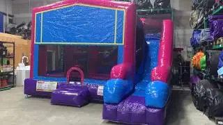 7 in 1 Bounce House Combo Pink Rental