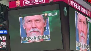 Celebrity look-a-likes - NHL Hockey MN Wild v knights game xcel nicoletLaw 3/25/2025 - who is Thanos