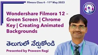 Wondershare Filmora 12 &ndash; Class 4 - Green Screen | Chrome Key | Creating Animated Backgrounds
