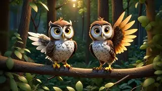 Four Singing Owls Hoot in Harmony | Fun Animal Sounds Song for Kids | Nursery Rhymes and Baby Songs