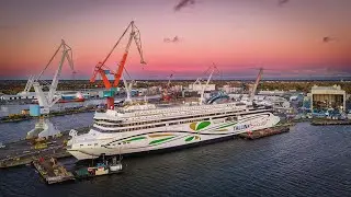 Tallink Shuttle MyStar -  Timelapse video from Rauma shipyard in Finland