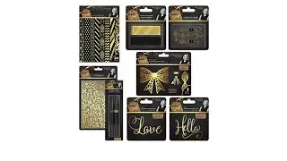 Sara Signature Black   Gold Papercraft Collection