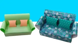 DIY Mini Paper Sofa | How To Make A Paper Sofa | Paper Couch | Paper Sofa | Origami sofa