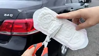 Cut sanitary napkin Every house needs this and no one does it ! Creation Tips