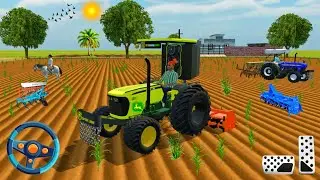 🛑JHONDEER 🚜// NEW HOLLAND 🚜// TRECTUR🐎 HORSE FARMING 🌾 3D GAME #viralvideo #trending #gaming 