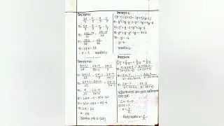 SSC(Class 9-10)Higher Math = Chapter - 5 Full [Hand note]