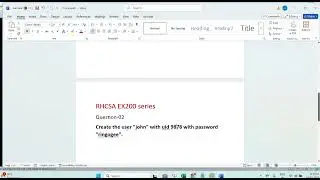 RHCSA EX200 Exam Question Answers | how to create user with uid ? | Linux Tutorial