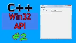Windows GUI Programming with C/C++ ( Win32 API ) | Part -2 | Menus