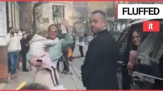 Katie Price's daughter tumbles out of car | SWNS TV