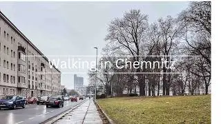 Walking in Chemnitz / Zschopauer Stra&szlig;e / 4K