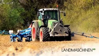 Maisaussaat 2015 mit Fendt 716 und Monosem