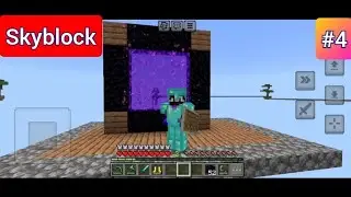 Nether Portal in sky block survival episode 4❤️