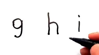 How to turn letters into animals  giraffe,  hedgehog and iguana