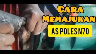 cara memajukan as poles n70 || selep padi keliling