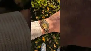 1963 Omega Disco Volante in 18k Gold with a beautiful brick bracelet.
