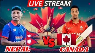 Nepal vs Canada live cricket match!!