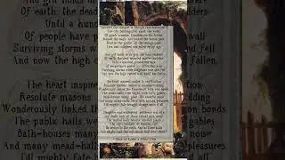The Ruin (Anglo-Saxon Poem about a Ruined Roman City)