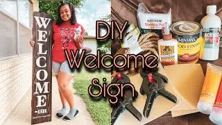 DIY Front Porch Welcome Sign | Quick & Easy!