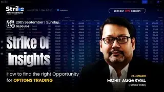 Mastering Options Trading | Spotting Opportunities with Strike OI Insights | Mohit Aggarwal Webinar