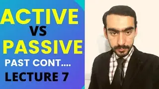 Active Into Passive | Past Continuous Tense|  English Grammar | URDR/ हिंदी