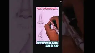 How to Draw Nose ✨️ (front and side view) #shorts #drawing #art #howtodraw #easy Pencil drawing