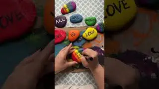 Easy Rock Painting Craft #diy  #kidcrafts #pride #pridecraft