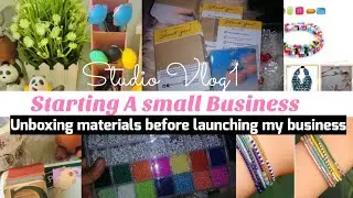 STUDIO VLOG1- PREP ON STARTING MY SMALL BUSINESS ( Unpacking all materials b4 launch) PHILIPPINES