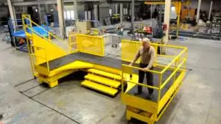 Work Access - Track Mounted, U-Shaped Platform Lift with Powered Extensions