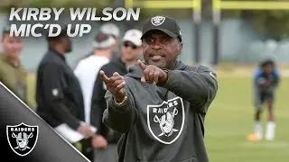 Kirby Wilson coaching Josh Jacobs & RB group | Mic'd Up | Oakland Raiders