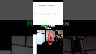 R&auml;dsla p&aring; scen  S&aring; &ouml;vervinner jag nervositeten