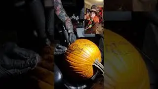 Pumpkin Tattoo with Geo Halloween Special. Real time and Time-lapse