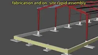 Prefabricated Steel Residential Structure: Load-Bearing Frame Overview