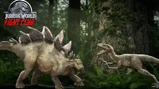 Jurassic World Fight Club Episdoe 2 - Stegosaurus vs Velociraptor  (Minecraft Dinosaurs)