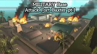 Coolest Fort Baxter Military Base Attack(Kamikaze Helicopter At The End!) | GTA Vice City