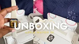 Apple Watch SE Unboxing + Pairing + Setup 2025 | 40 mm Starlight first impressions | TAURUS SZN